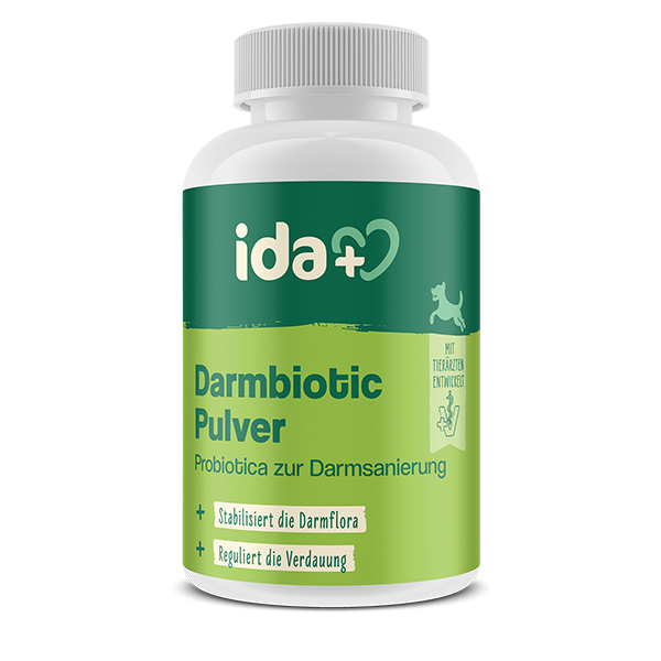 ida+ Darmbiotic Pulver zur Unterstützung der Darmflora bei Hunden