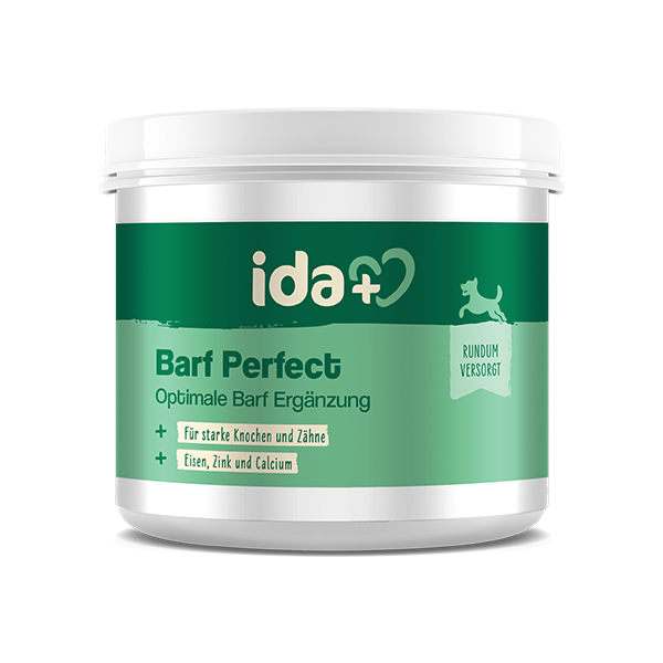 ida+ BARF Perfect - Barf Ergänzung für Hunde in grüner Verpackung. Der ideale Barf Zusatz